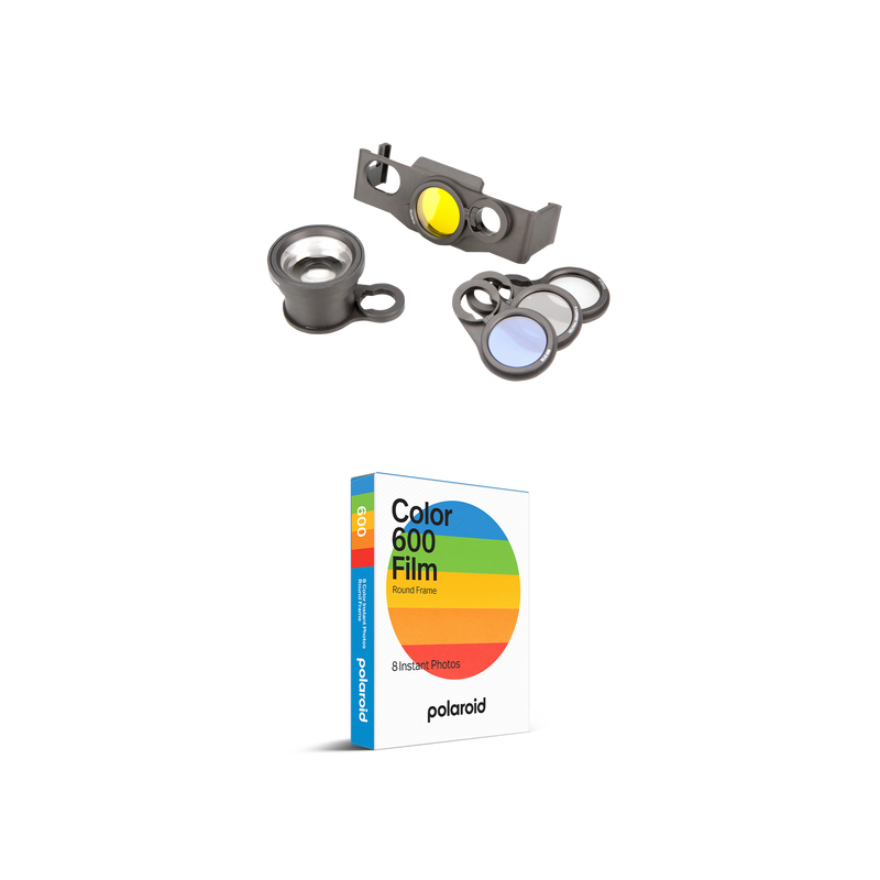 MiNT Polaroid SX-70 Lens & Color 600 Round Frame Film Set